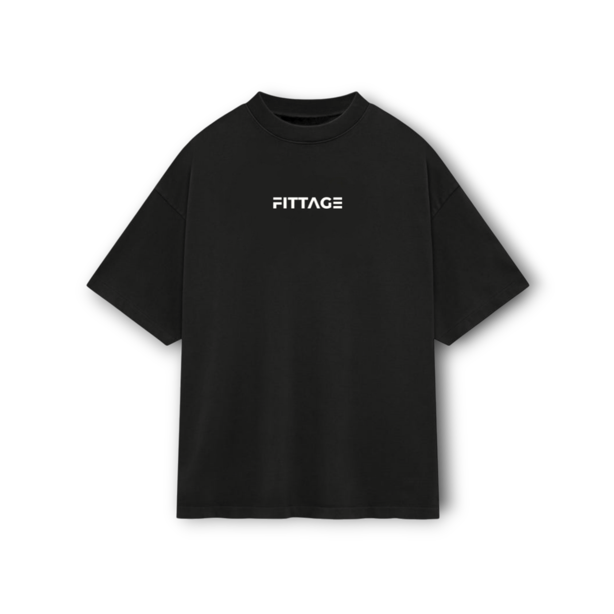 ASPIRE DROP SHOULDER TEE- BLACK