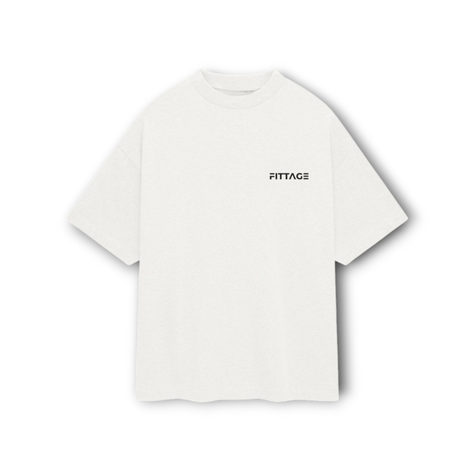 ASPIRE DROP SHOULDER TEE- WHITE