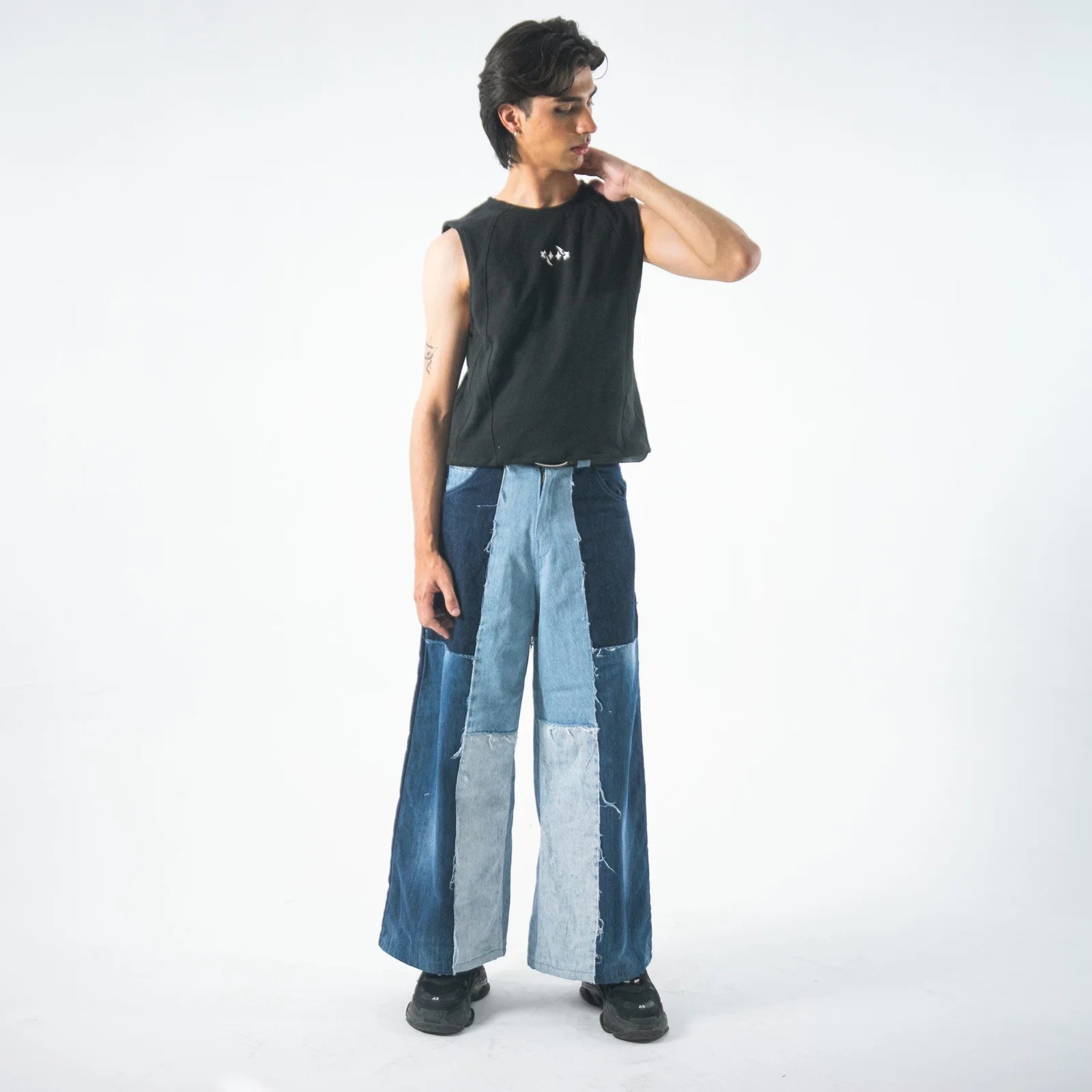 UPCYCLED DENIM PANTS