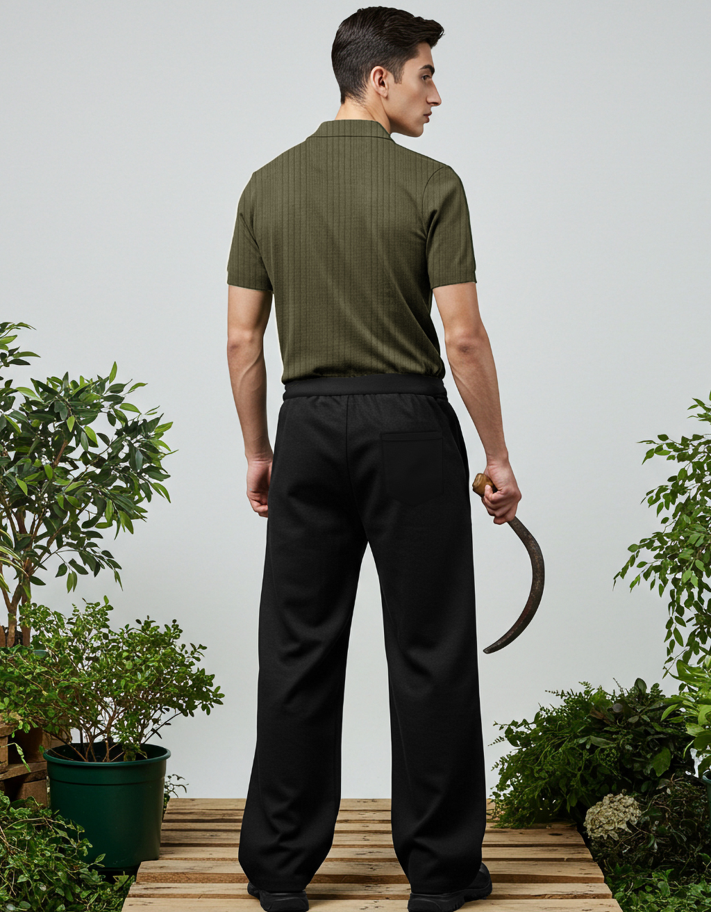 Black Baggy Trouser