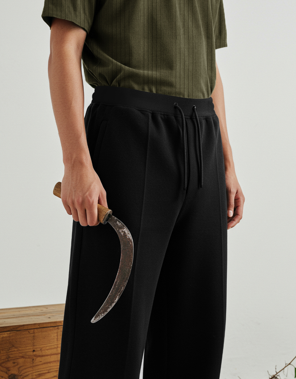 Textured Olive Polo