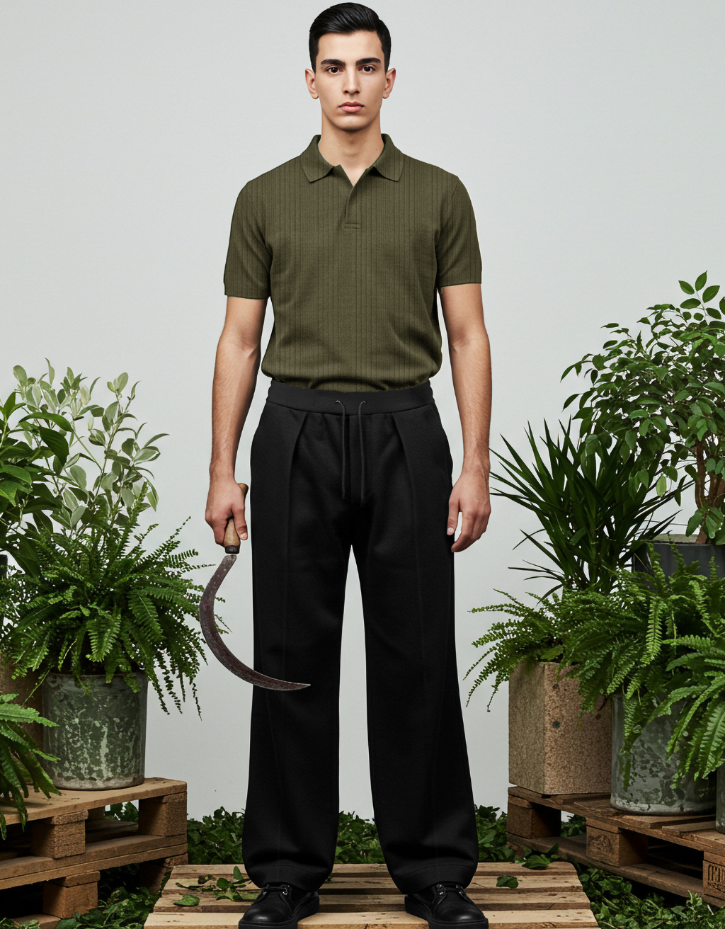 Black Baggy Trouser