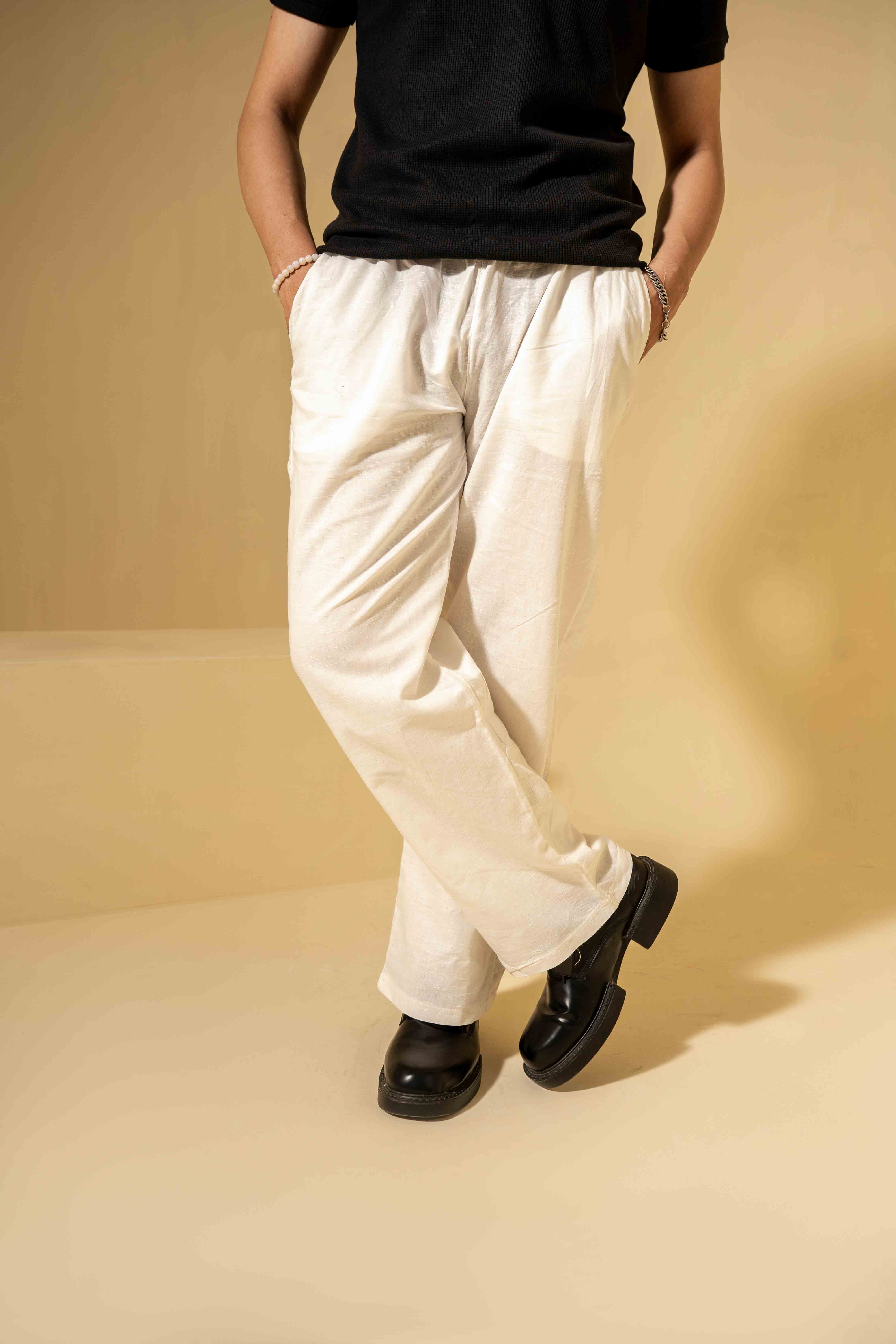 White Linen Trouser