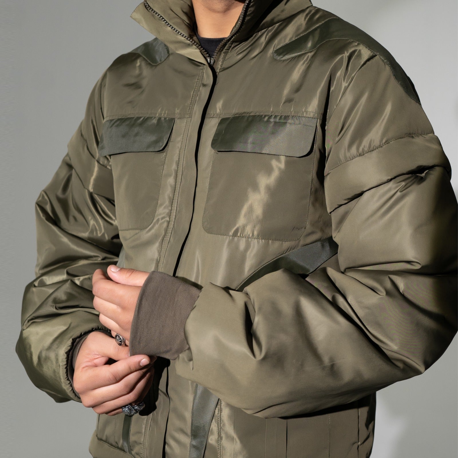 Detachable Green Hoodie