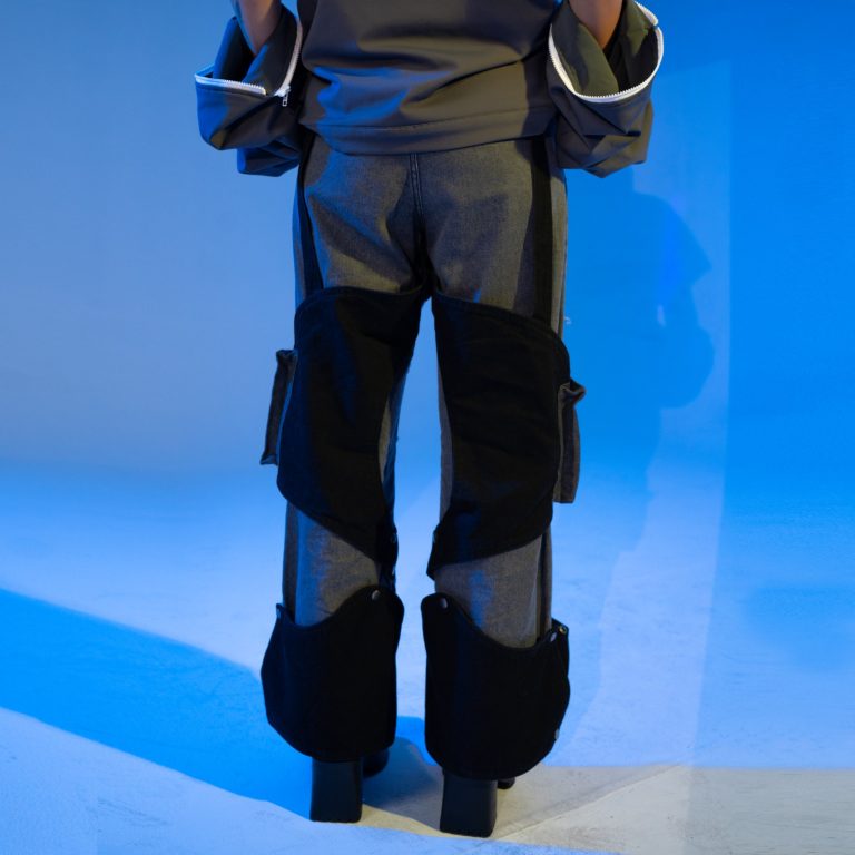 R-08: Detachable Ribbed Jeans