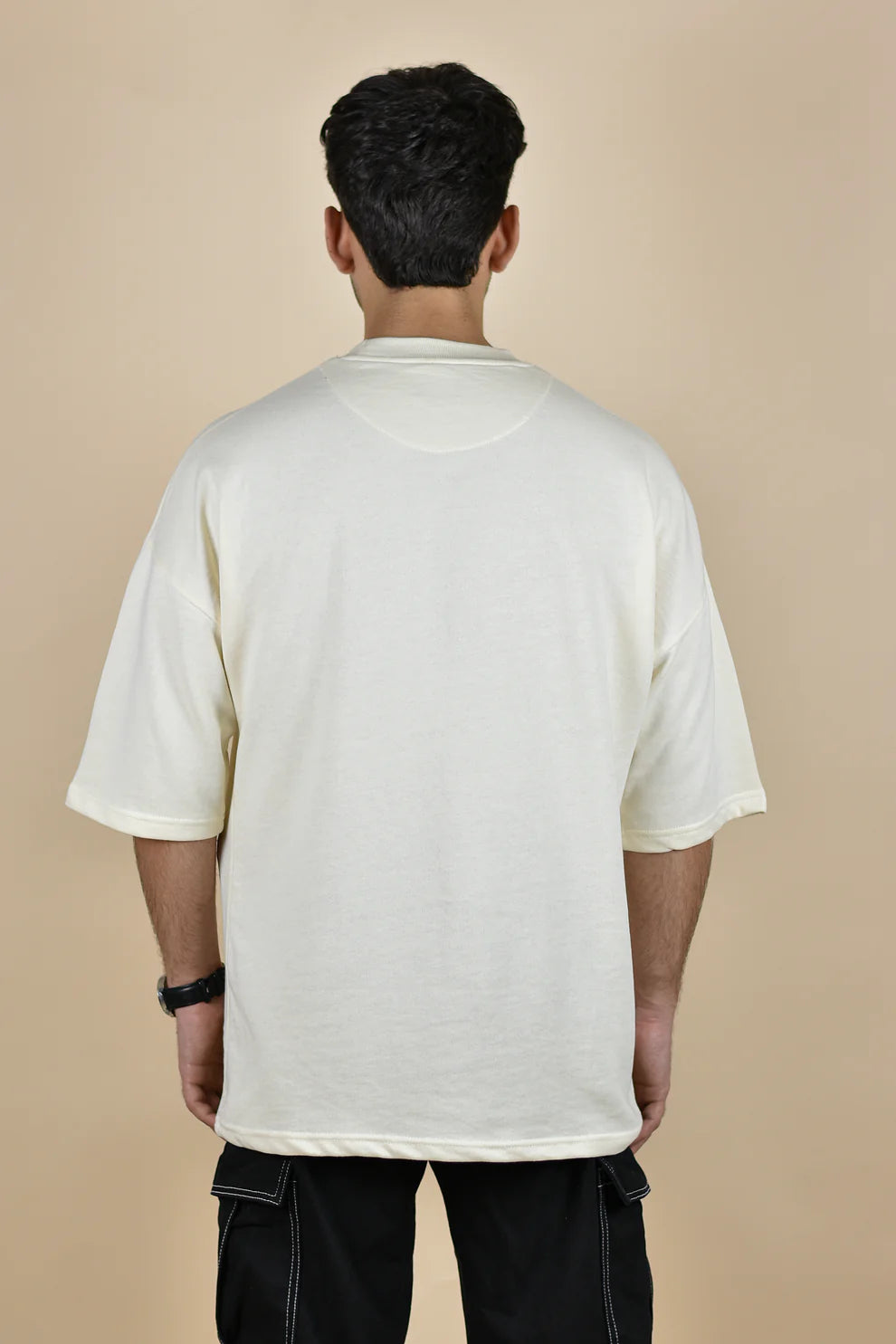 Signature Beige Oversized T-shirt