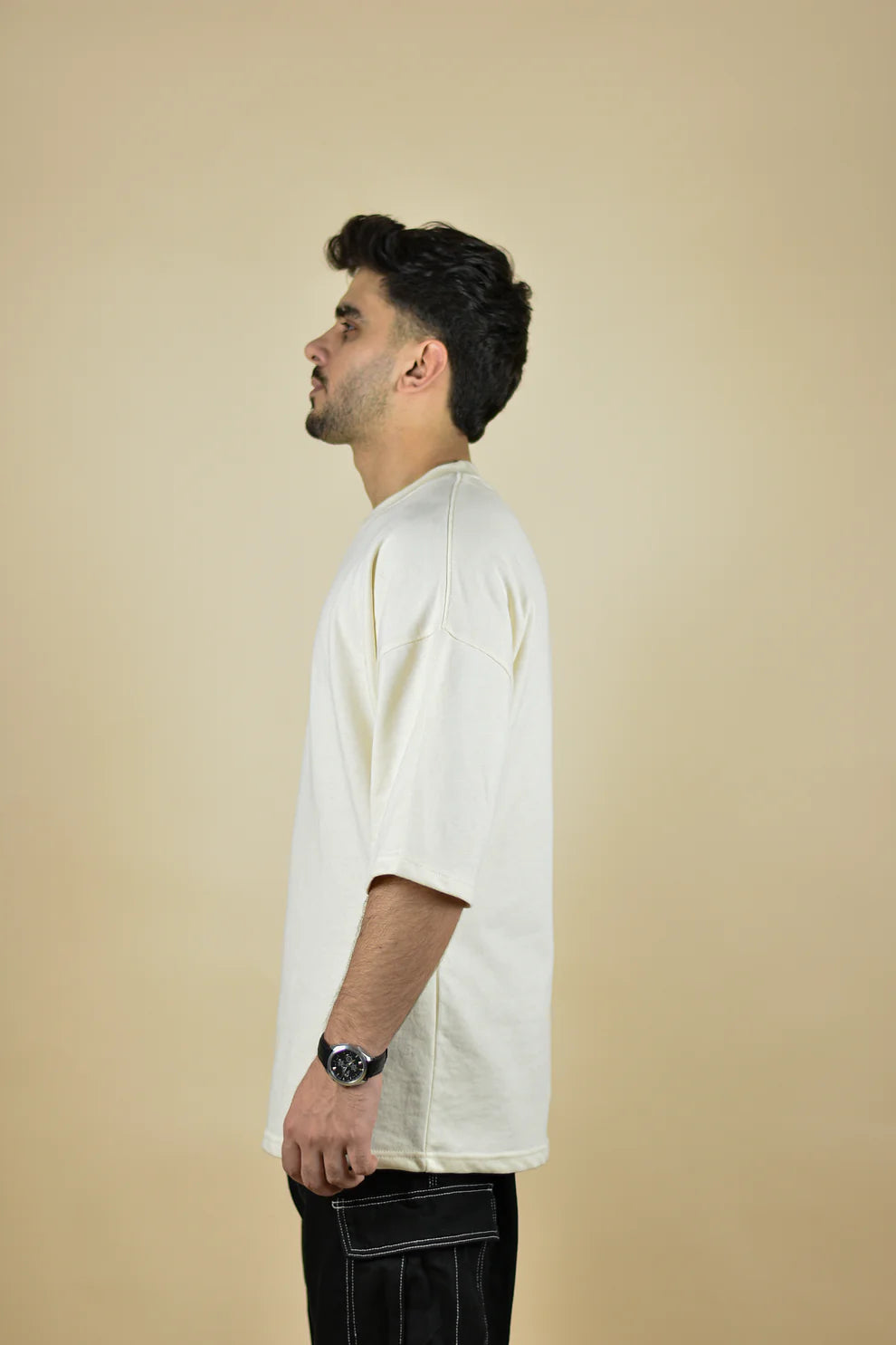 Signature Beige Oversized T-shirt