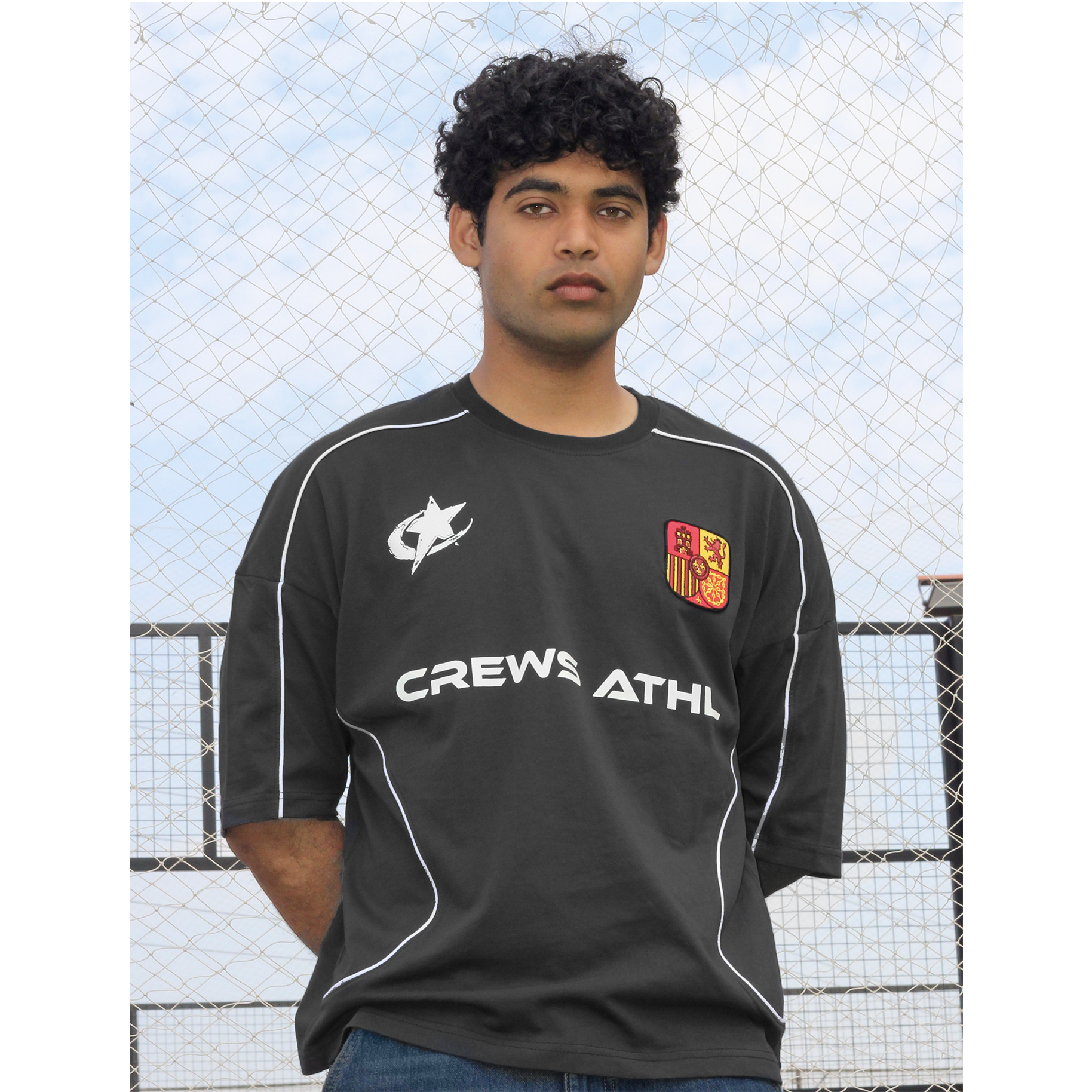 UNISEX CREWS ATHL BLACKOUT JERSEY