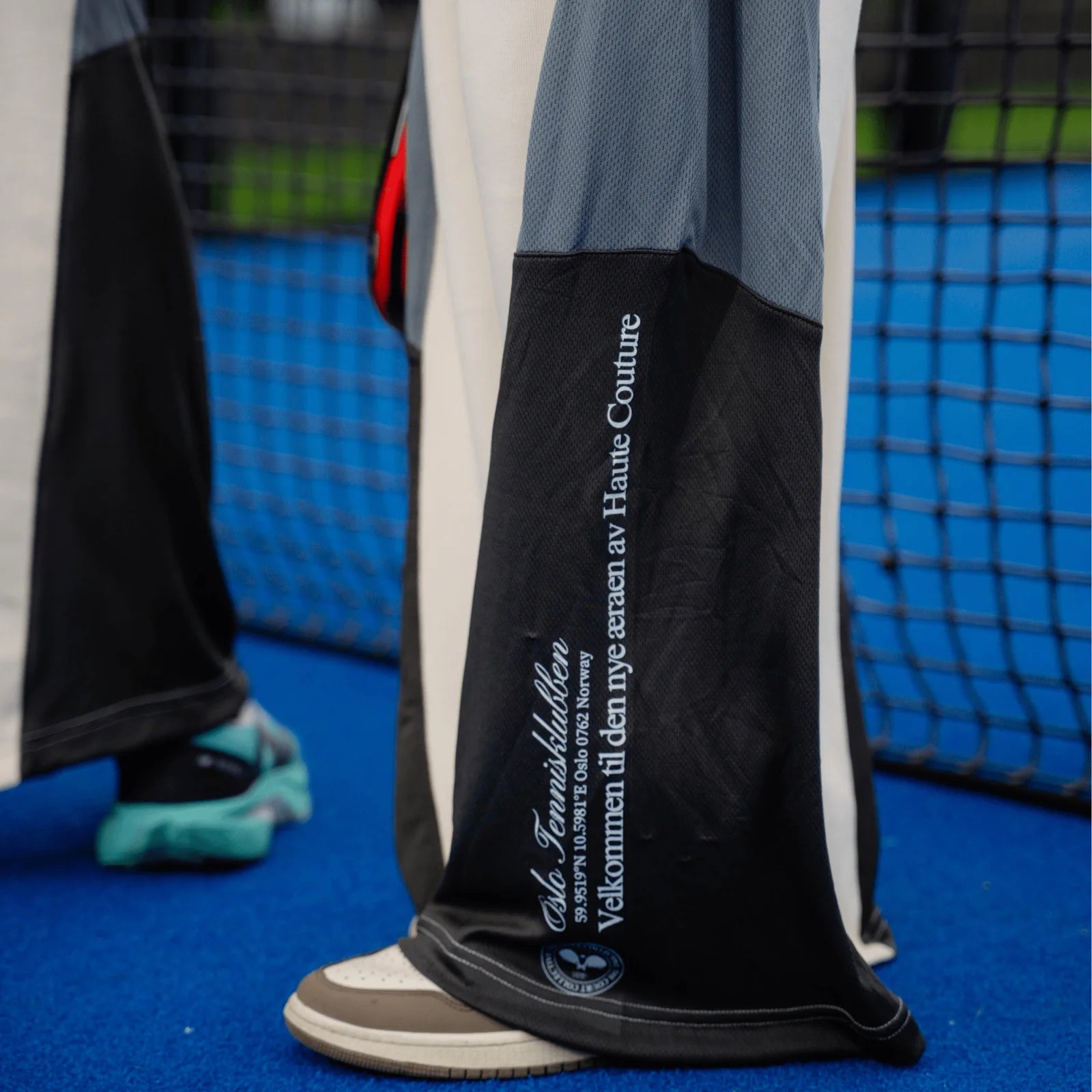 Off White & Grey Zone Straight Leg Unisex Pants