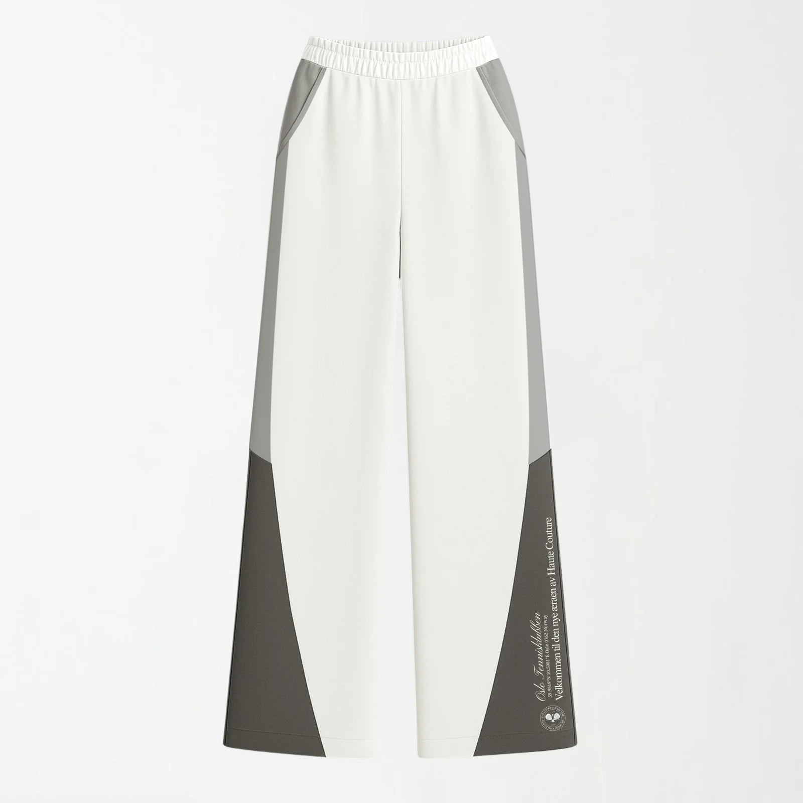Off White & Grey Zone Straight Leg Unisex Pants