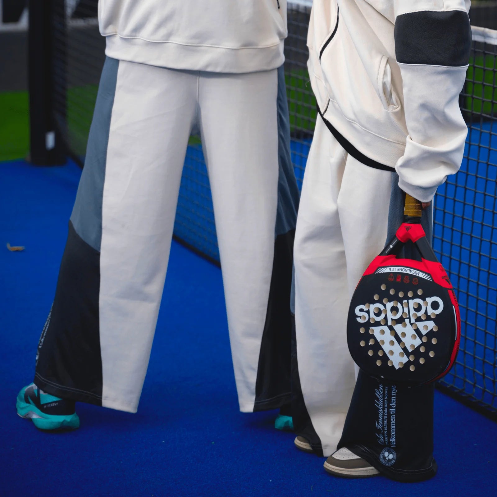 Off White & Grey Zone Straight Leg Unisex Pants