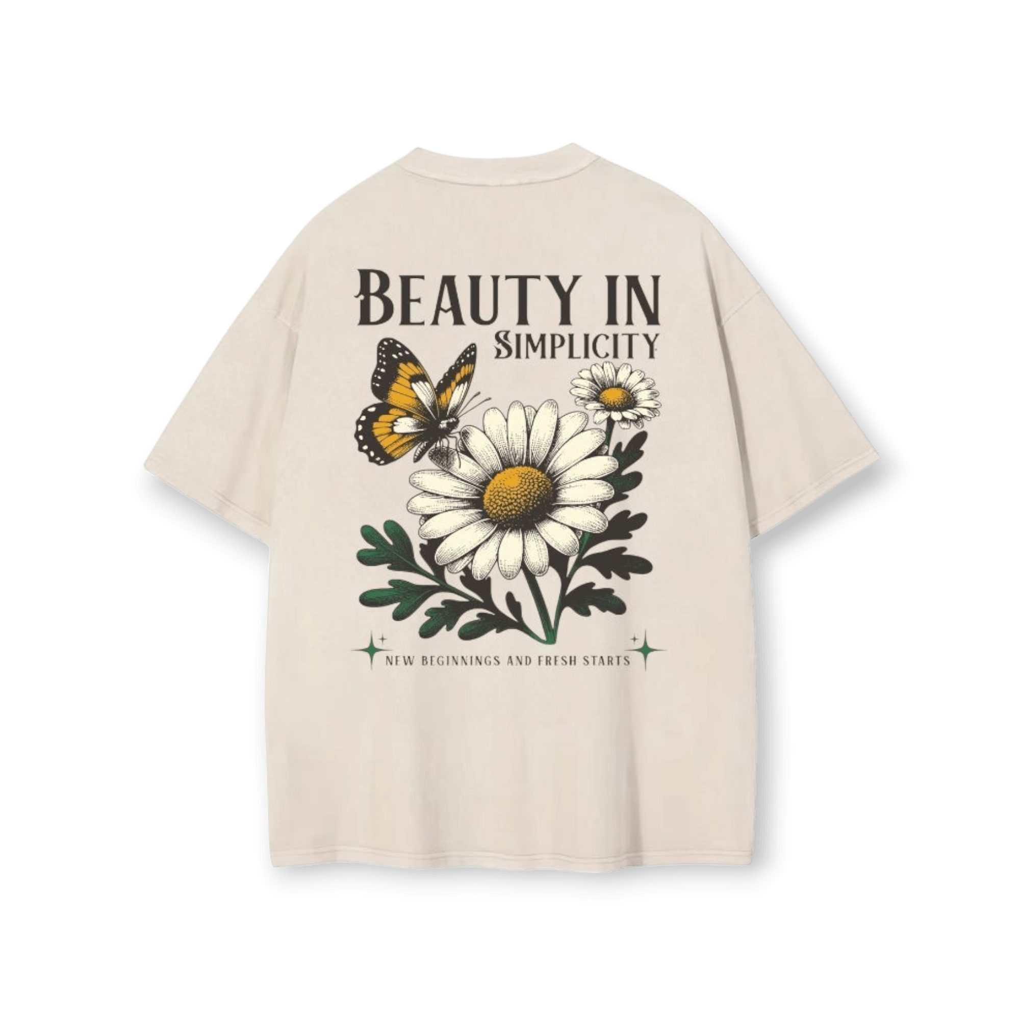 Origin Drop Shoulder Tee - Beige