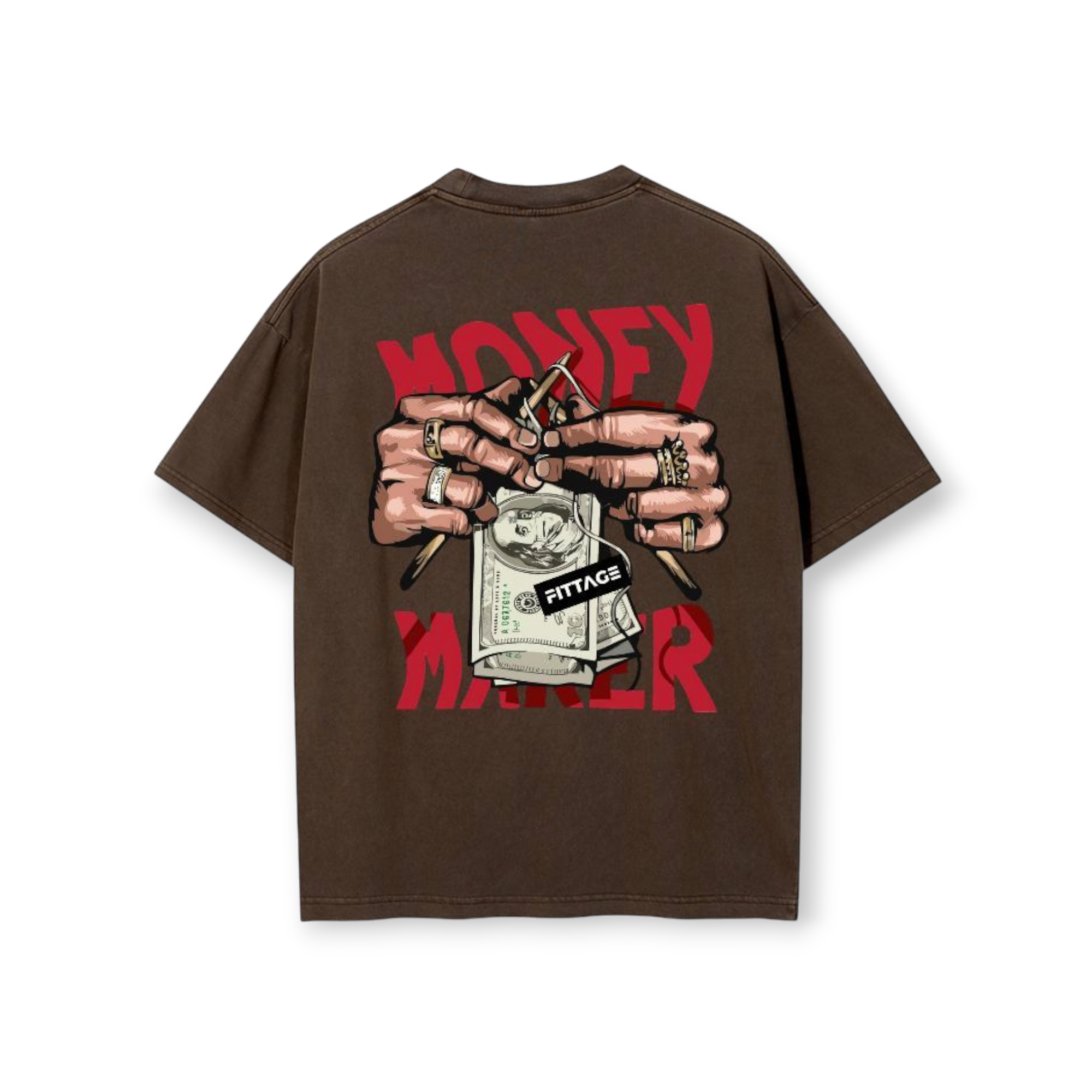 Origin Drop Shoulder Tee - Brown