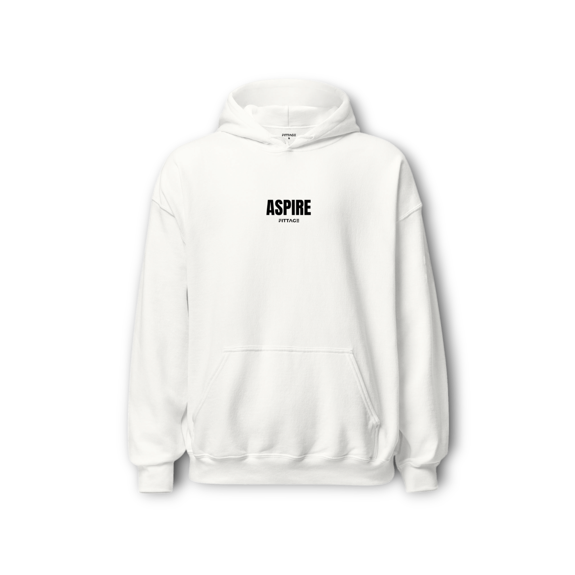 ASPIRE ESSENTIAL UNISEX WHITE HOODIE