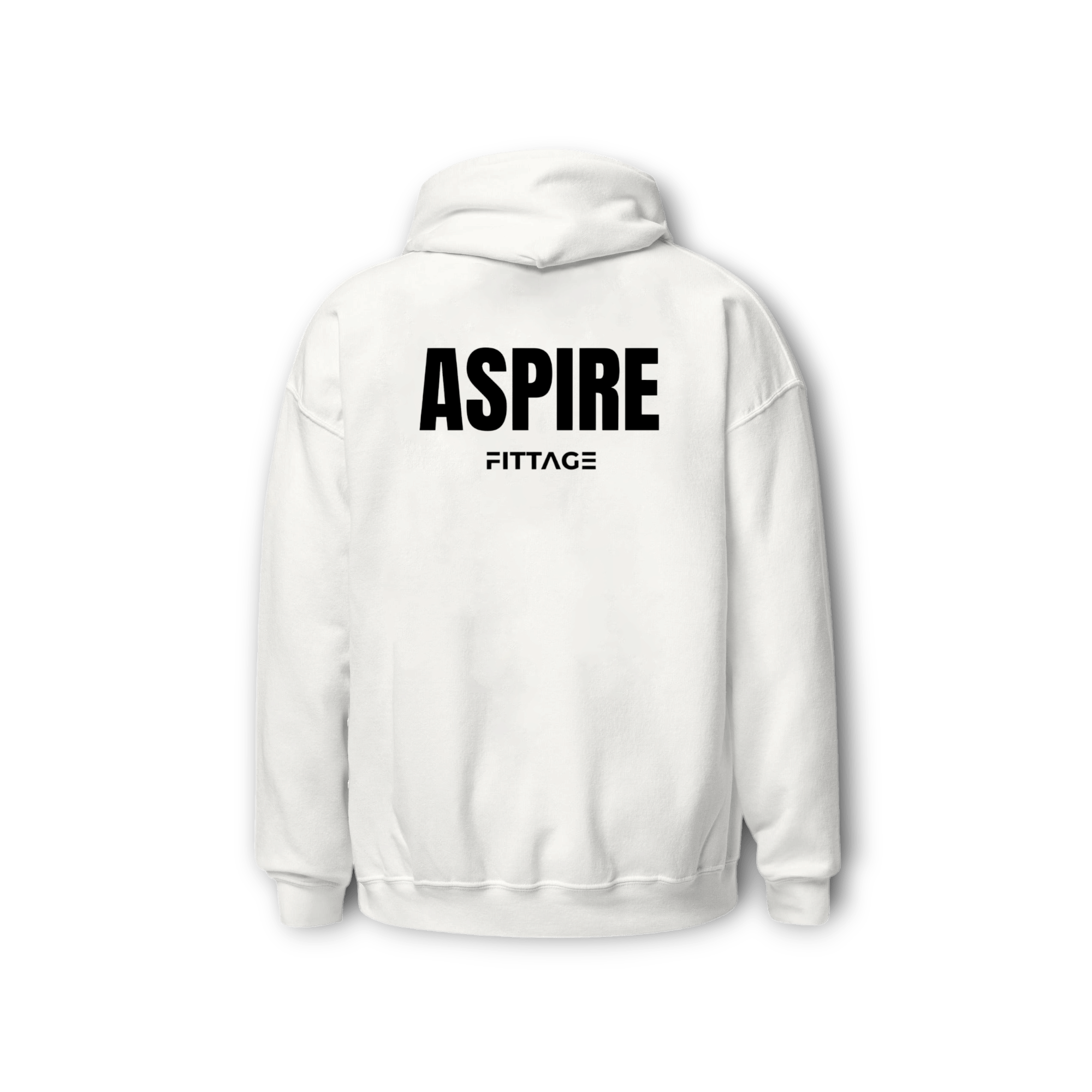 ASPIRE ESSENTIAL UNISEX WHITE HOODIE