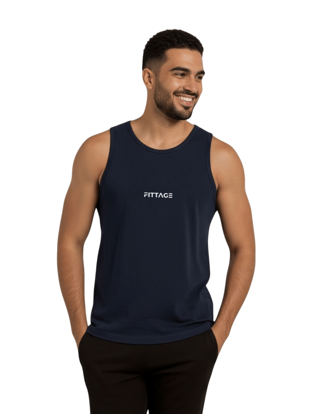 Navy Blue Origin Tank Top