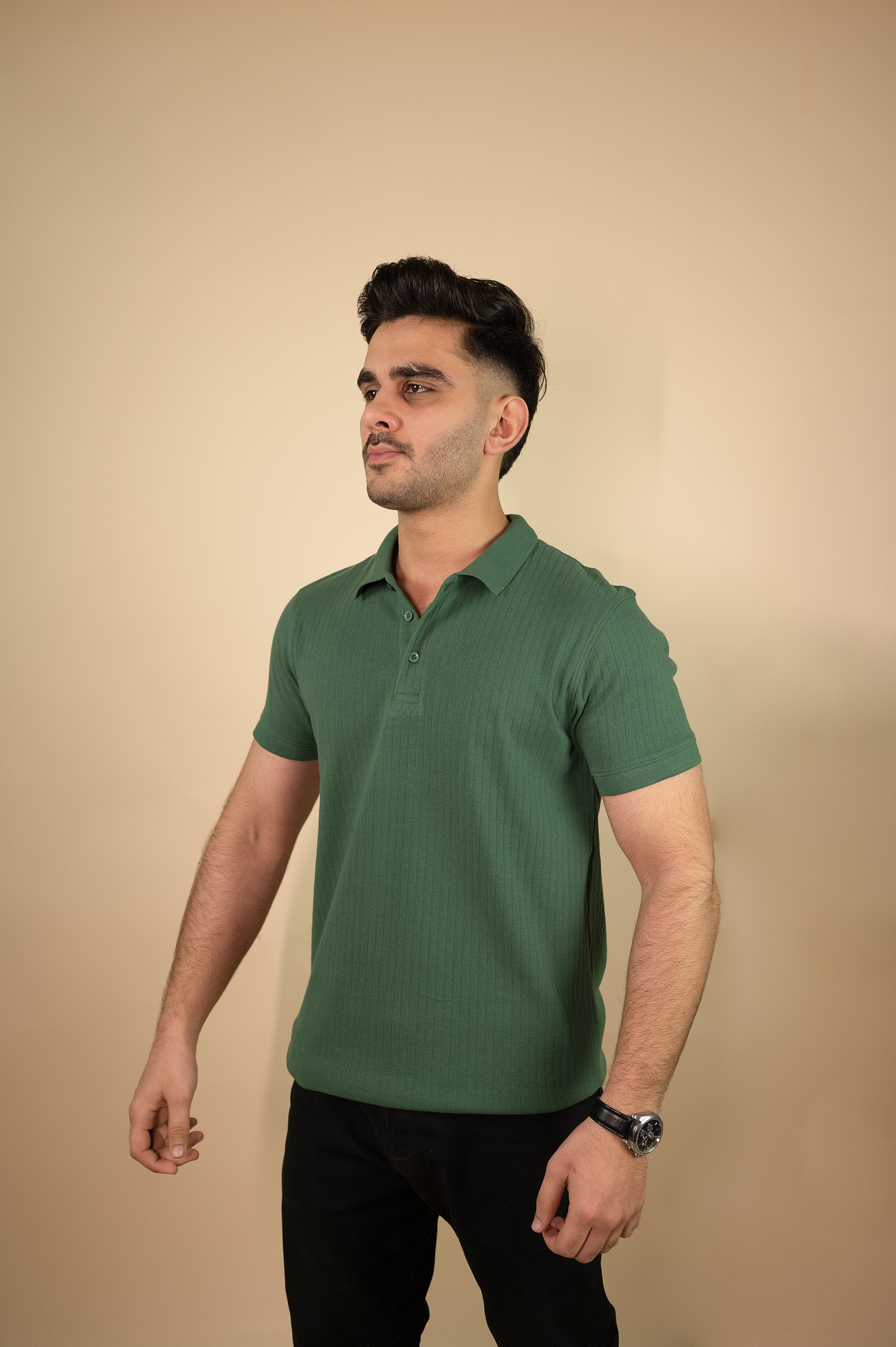Green Drop Needle Polo