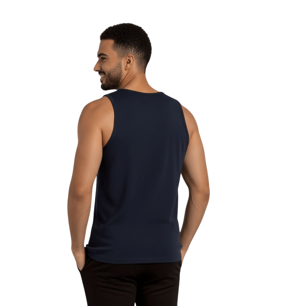 Navy Blue Origin Tank Top