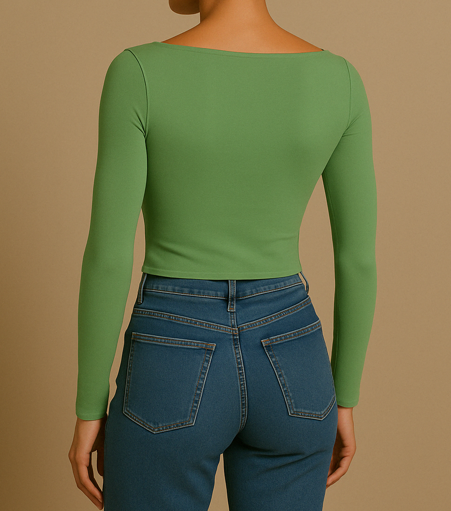 SQUARE NECKLINE T-SHIRT - MEADOWS