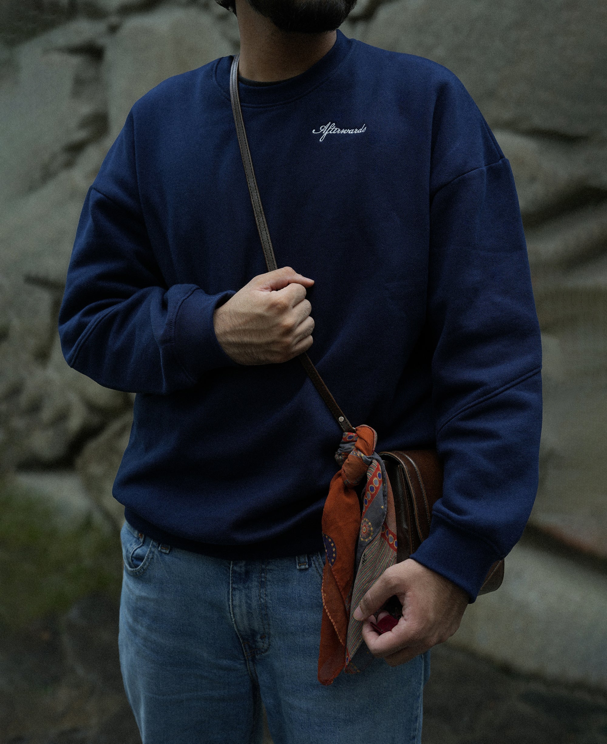 Oversized Sweatshirt / Navy blue