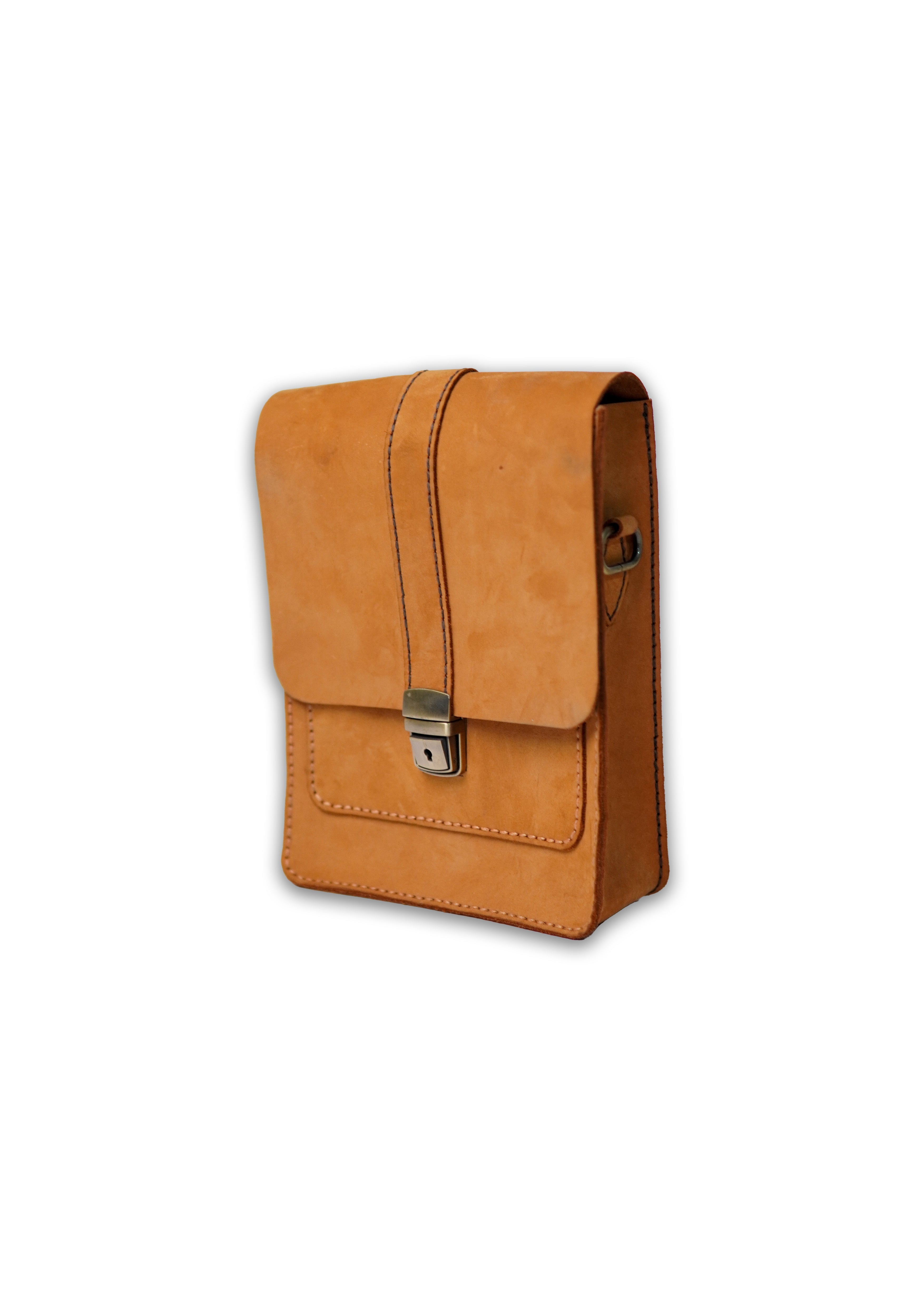 Vasila Leather Handmade Crossbody Bag - Waterproof